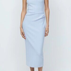 BEC & BRIDGE KARINA STRAPLESS MIDI DRESS